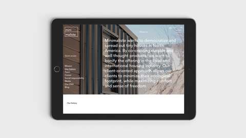 Minimaliste - Website