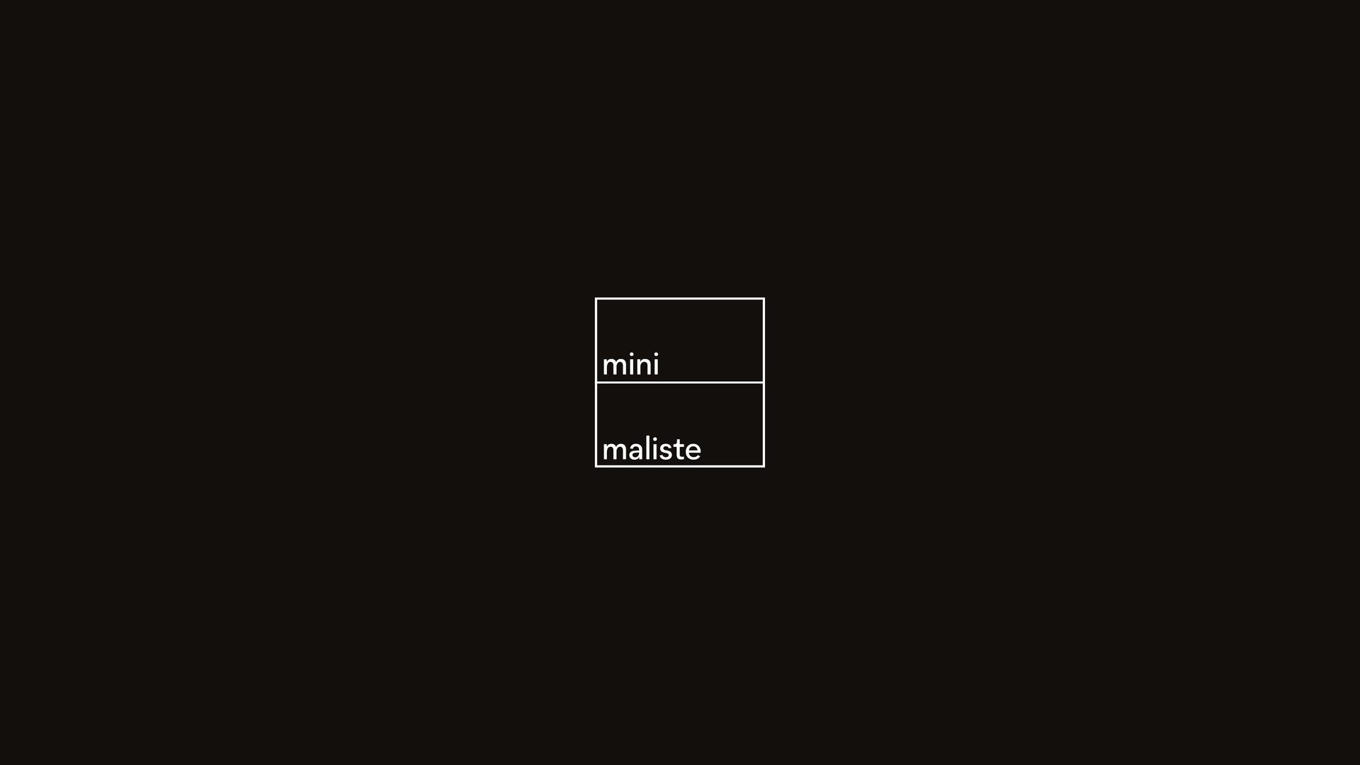 Minimaliste - Logo