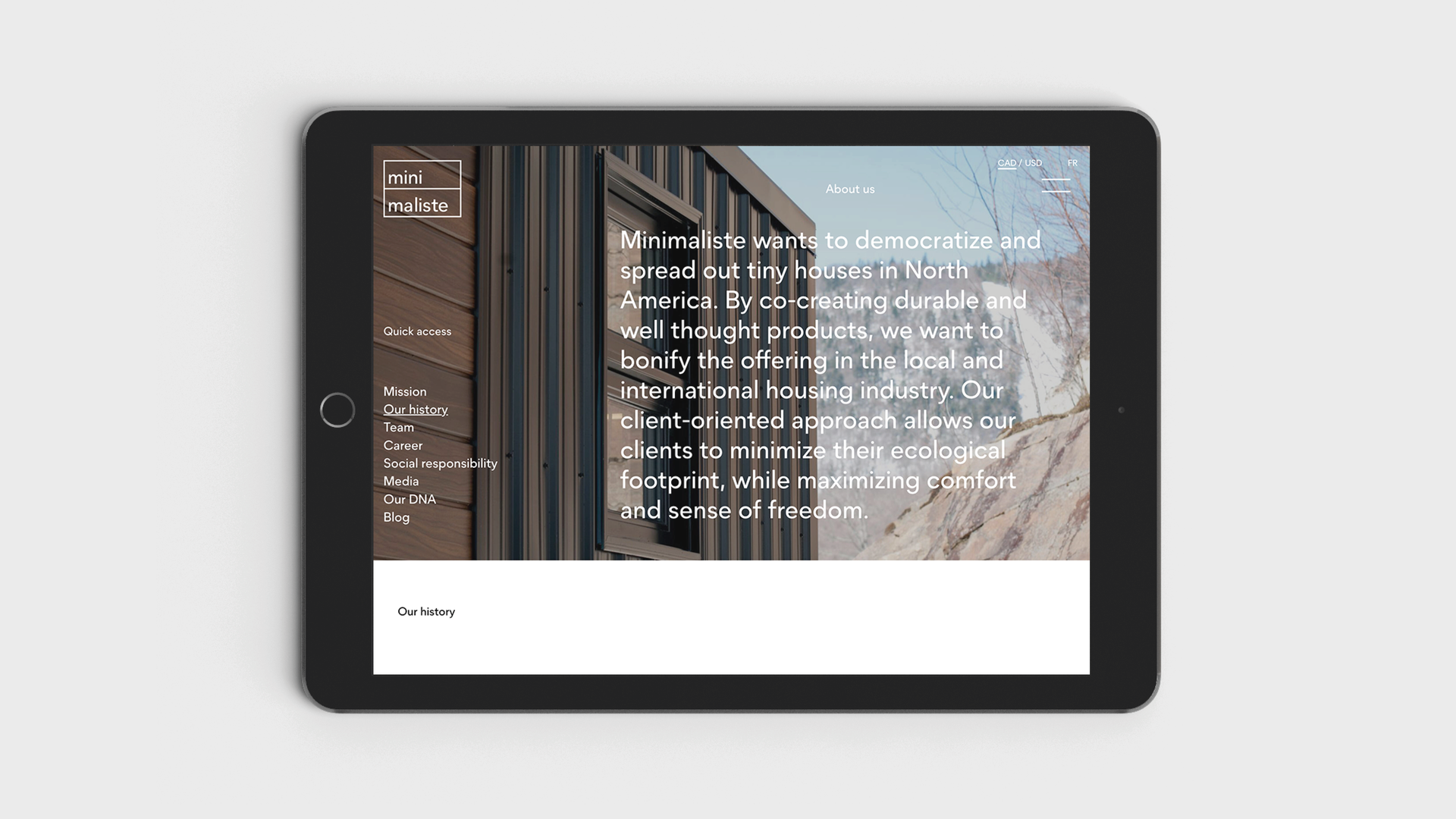 Minimaliste - Website