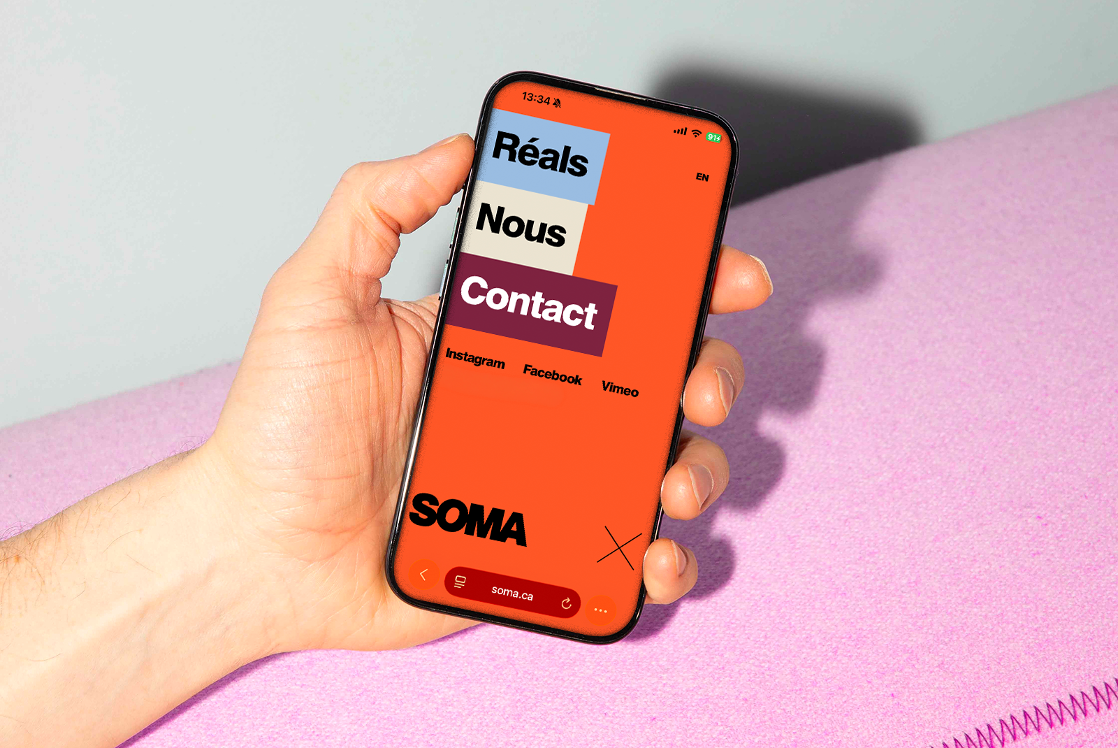 soma - mobile menu